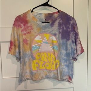 Pink Floyd Tie Dye Crop Top